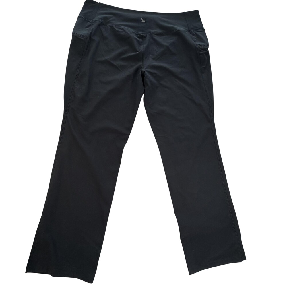Eddie Bauer Trail Tight Pants Womens 3X Black High Rise Ankle Hiking UPF 50+
